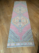 Load image into Gallery viewer, &quot;Bluebell&quot; Vintage Turkish Runner Rug
